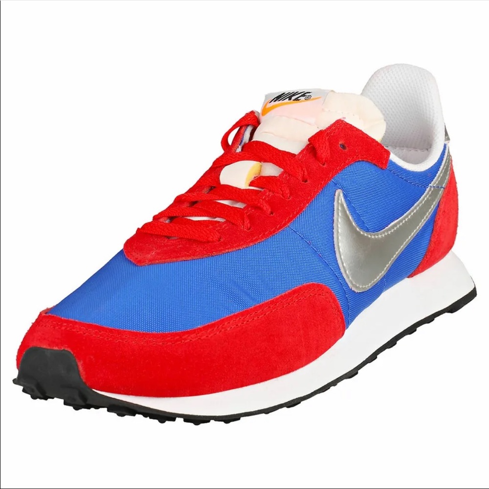 Nike Waffle Trainer 2 SP Shoes Blue Red Silver DC2646-400 Men's Size 8 NEW